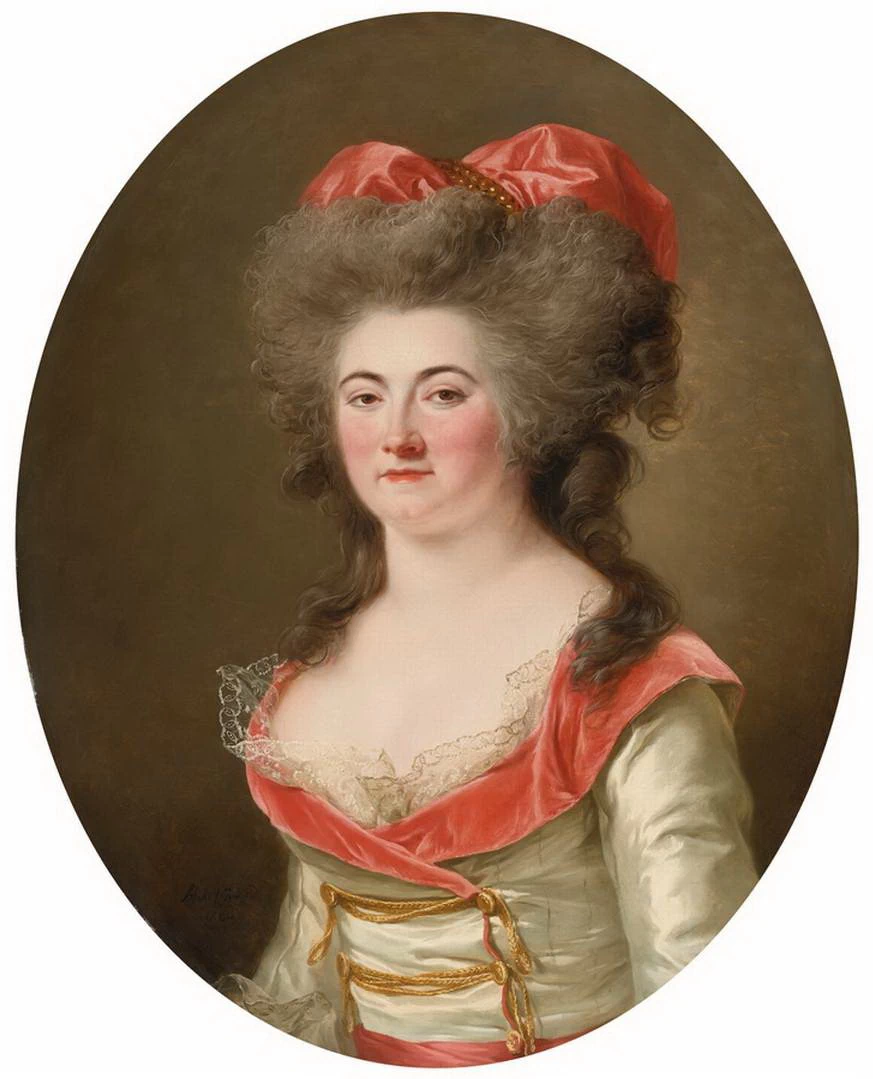 Ritratto di Lady Wearing a Pink Dress
